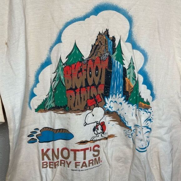 VTG Knotts Berry Farm Snoopy Shirt USA Made Single Stich Size XL - Picture 2 of 6